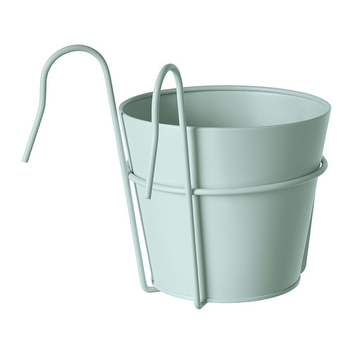 VITLÖK plant pot with holder