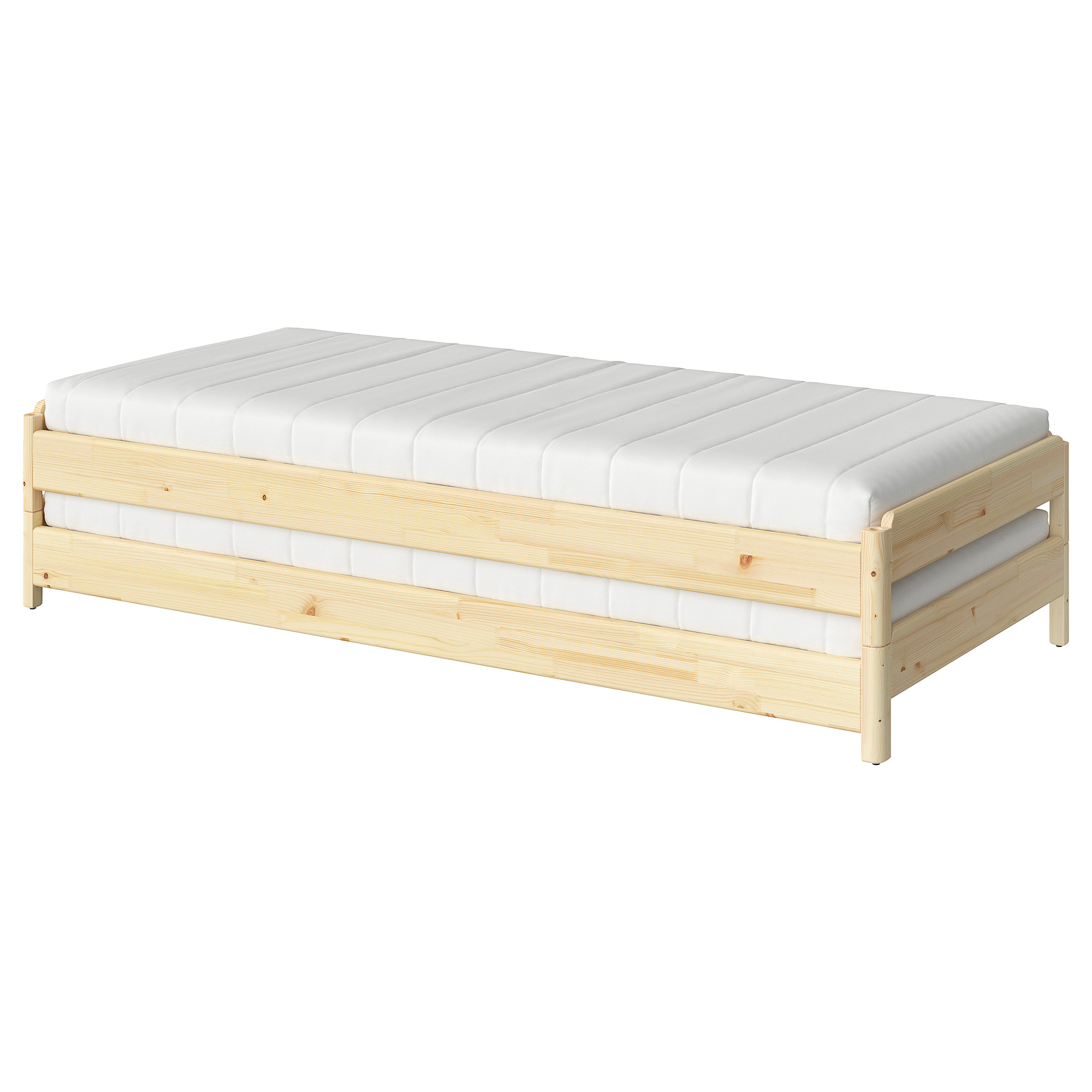 Ikea pine deals double bed