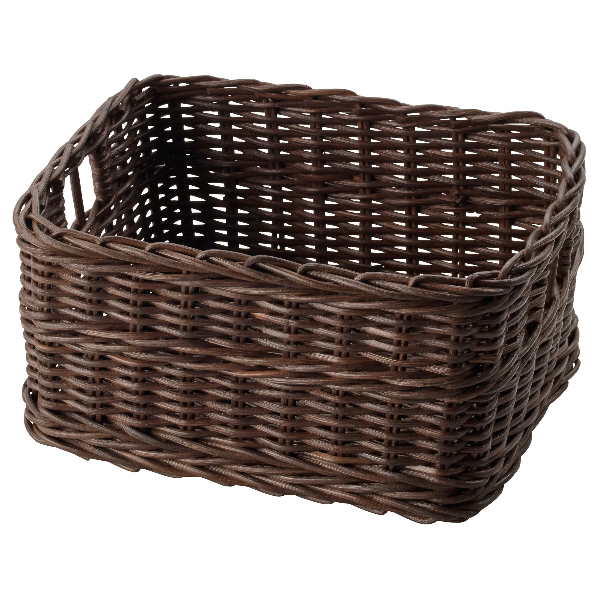 dark brown storage baskets