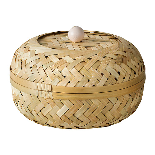 HÖKRUBBA basket with lid