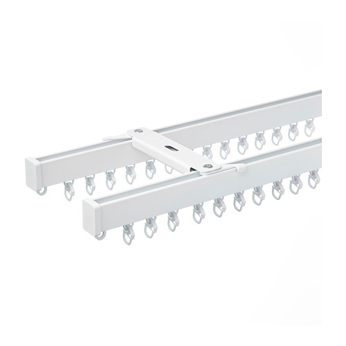 VIDGA curtain track set f ceiling, 2 trck