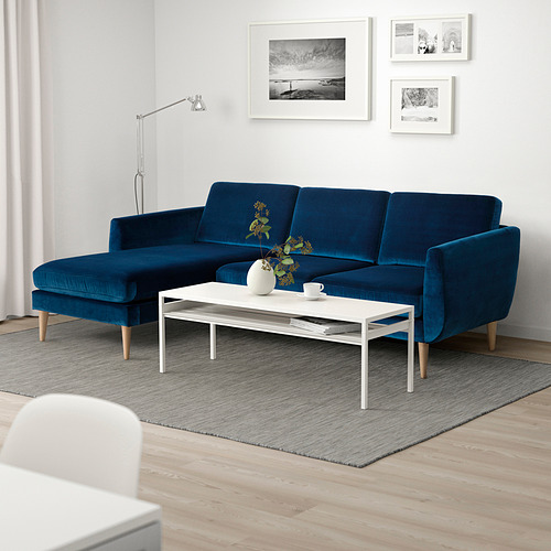 SMEDSTORP 3-seat sofa with chaise longue