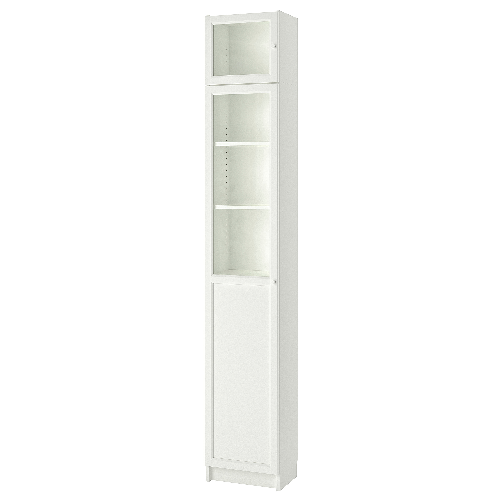 BILLY/OXBERG - 書櫃組合, 白色/玻璃, 40x30x237 厘米| IKEA 香港及澳門