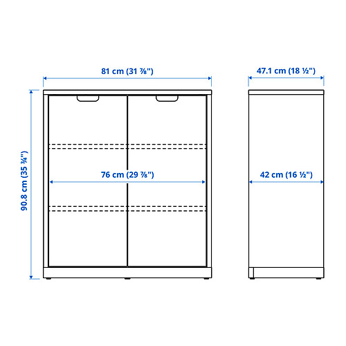 TONSTAD cabinet with doors