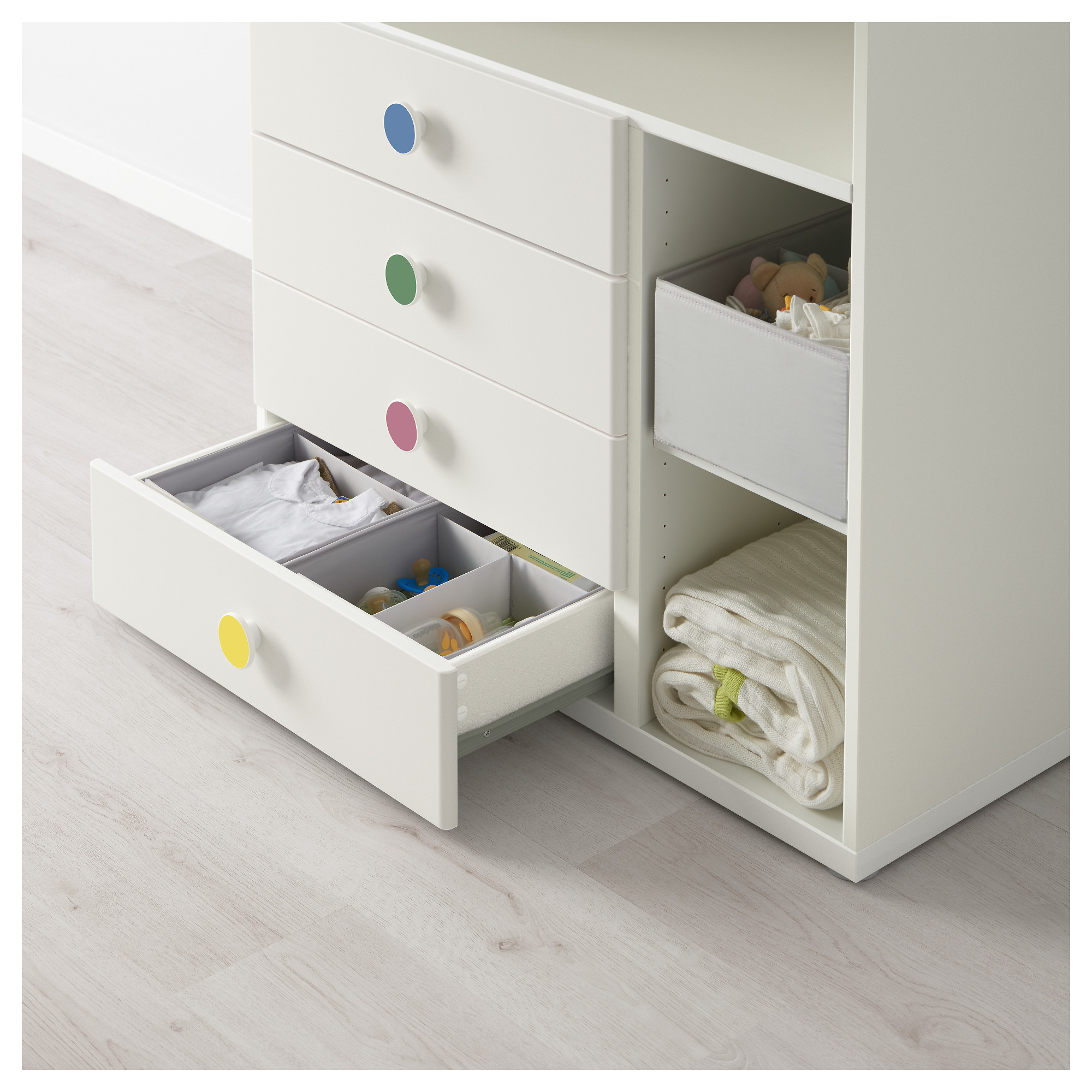 drawers with change table top