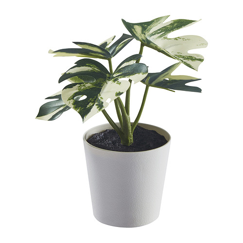 FEJKA artificial potted plant with pot