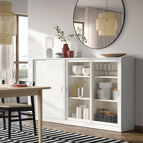 TONSTAD storage combination w sliding doors