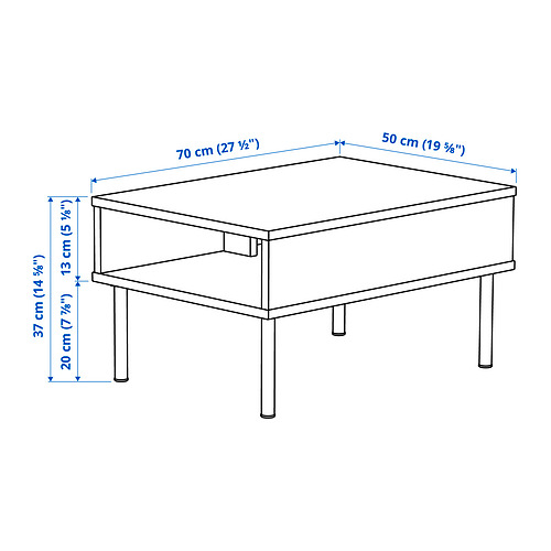 LILLEHEM 6-seat modular sofa with side table