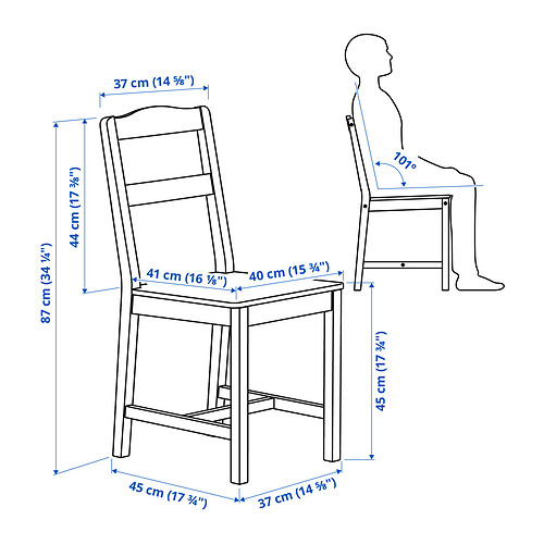 HÄGERNÄS table and 4 chairs