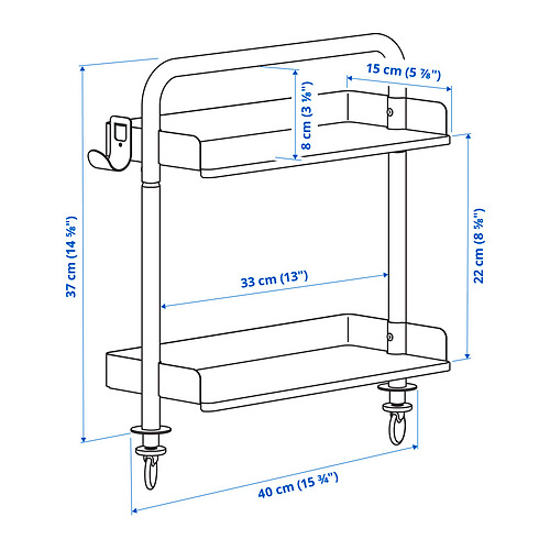 RELATERA desk combination sit/stand