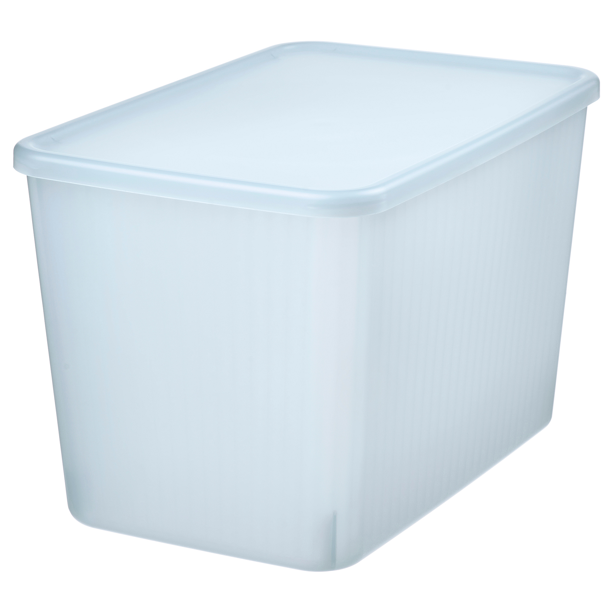RYKTA - 連蓋貯物盒, 透明, 24x36x23 厘米/14.5 升| IKEA 香港及澳門