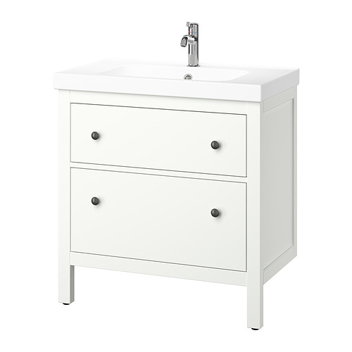 ORRSJÖN/HEMNES wash-stnd w drawers/wash-basin/tap
