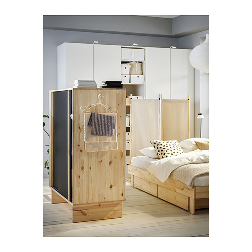 GLAMBERGET wardrobe with 3 sliding doors