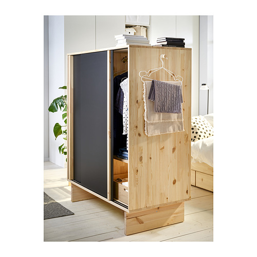 GLAMBERGET wardrobe with 3 sliding doors