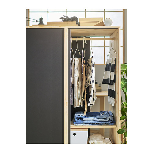 GLAMBERGET wardrobe with 3 sliding doors