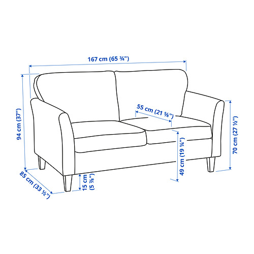 EKHOLMA 2-seat sofa