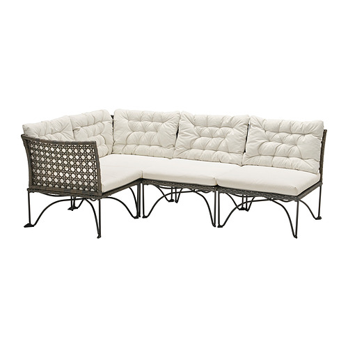 JUTHOLMEN modular corner sofa 3-seat, outdoor