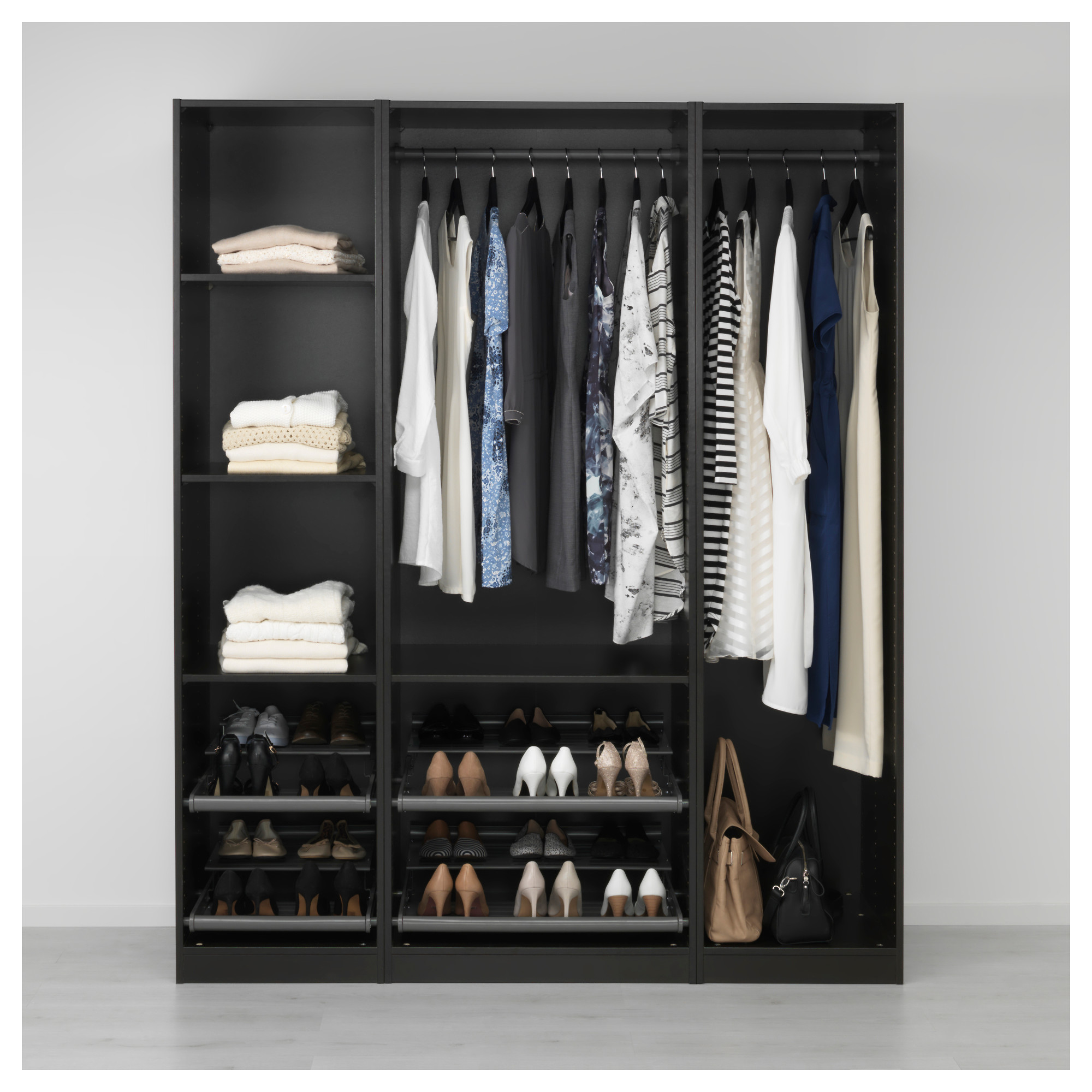 Pax Wardrobe Black Brown Ikea Hong Kong