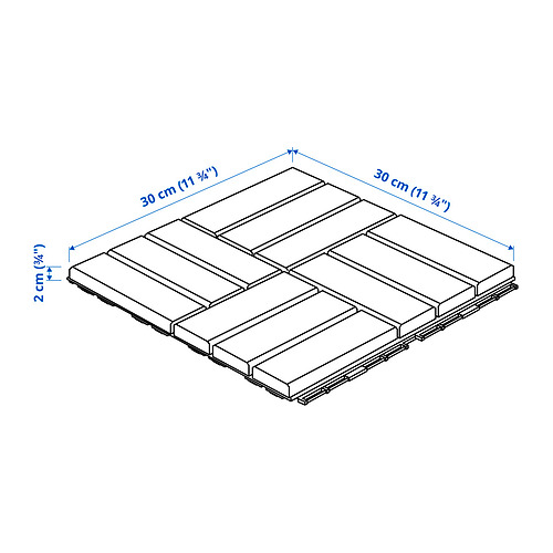 RUNNEN floor decking, outdoor