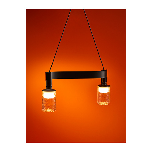 MOLNART/ACKJA pendant lamp with light bulb