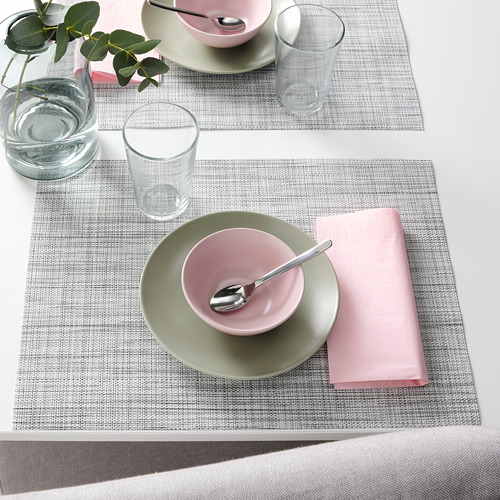 FÄRGKLAR Side plate, matt light pink, 20 cm - IKEA