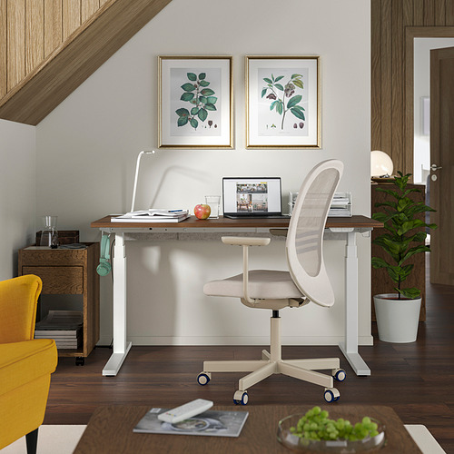 FLINTAN office chair with armrests