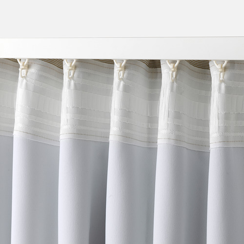 VILBORG room darkening curtains, 1 pair