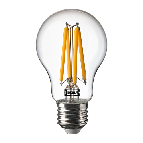 SOLHETTA Ampoule à LED E14 250 lumen, flamme/transparent - IKEA