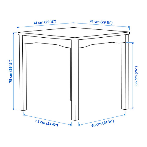 STEFAN/HAUGA table and 2 chairs