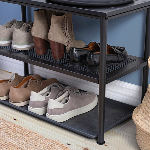 NIPÅSEN bench with shoe storage