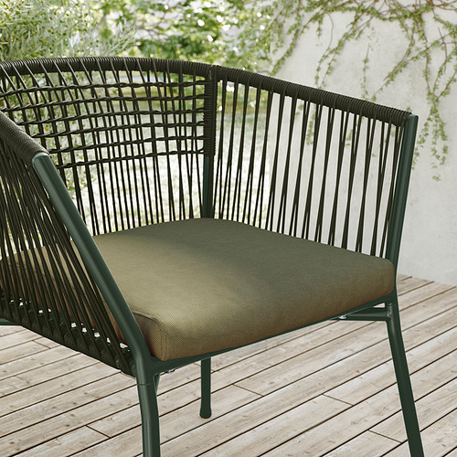 SEGERÖN - 戶外餐椅, 深綠色| IKEA 香港及澳門