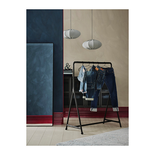 BRUNSTA Pendant lamp shade, black, Length: 8 - IKEA