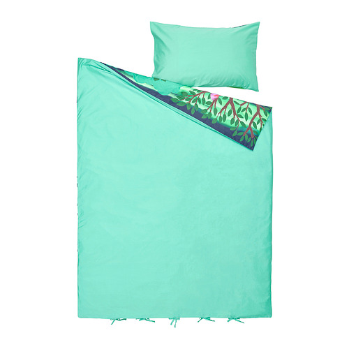 SKOGSDUVA duvet cover and pillowcase