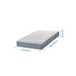 VESTERÖY - pocket sprung mattress, extra firm/light blue, single, extra ...