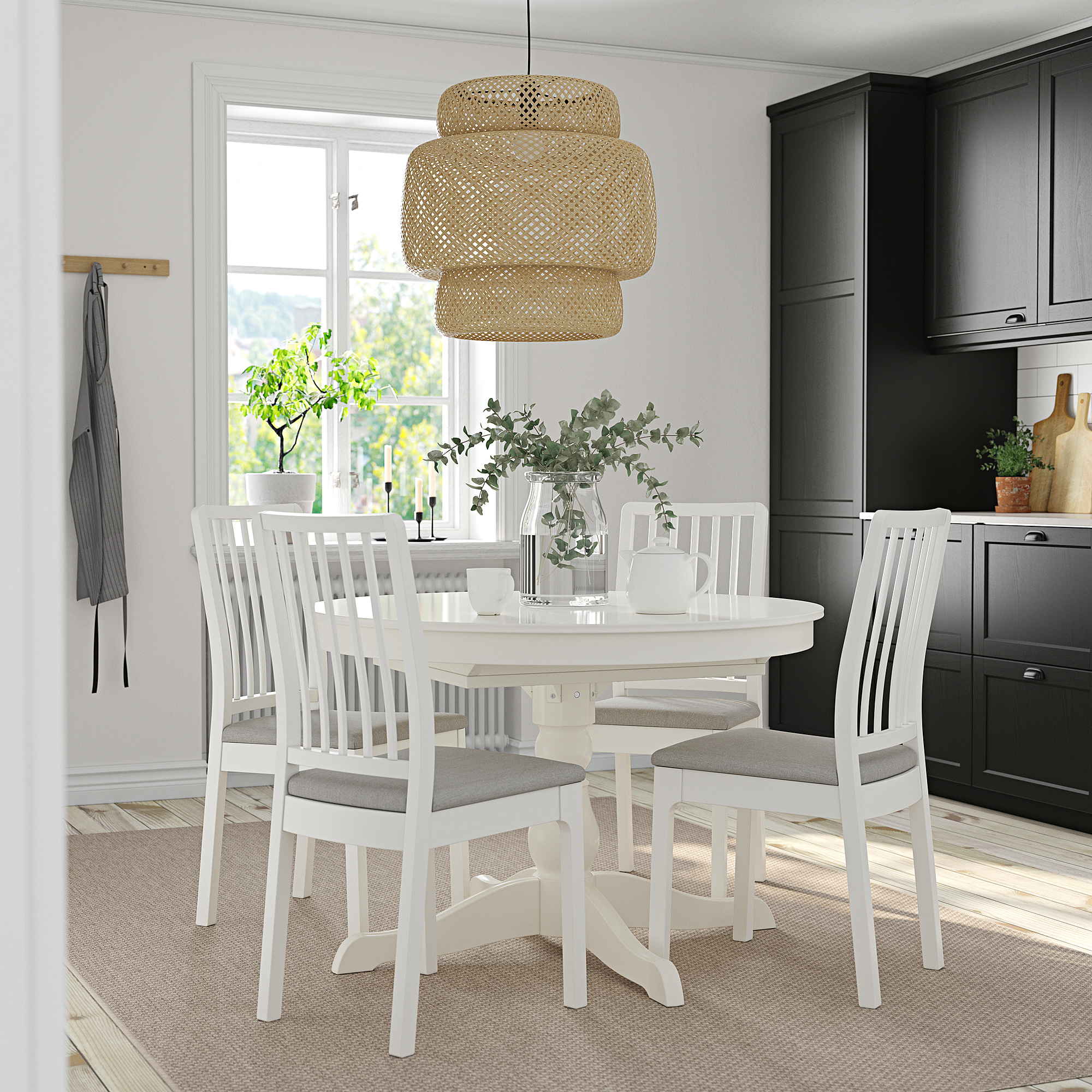 ikea round dining table set for 4