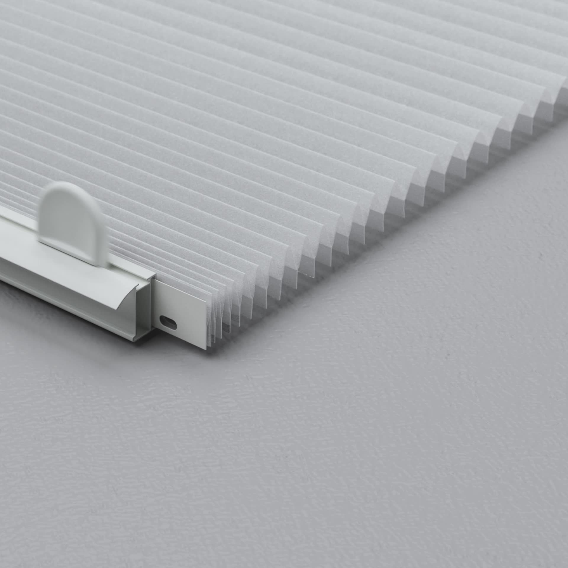 HORNVALLMO - 遮光褶簾, 白色/從上而下由下而上, 60x130 厘米| IKEA
