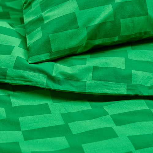 BLÅSKATA duvet cover and pillowcase