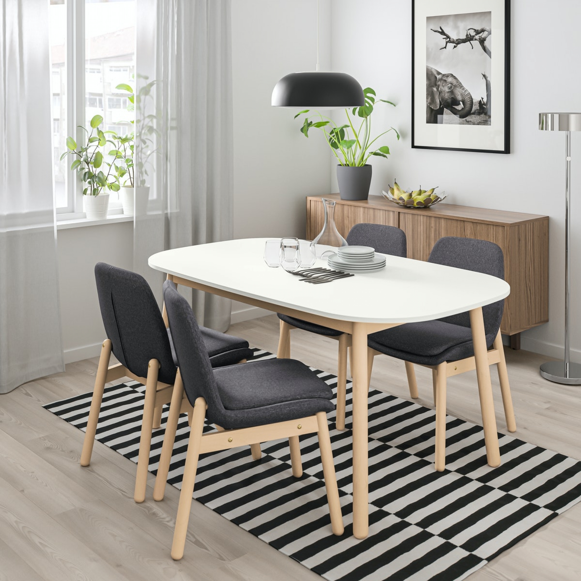 ikea grey chairs dining