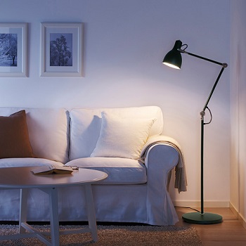 uplighter floor lamp with reading light