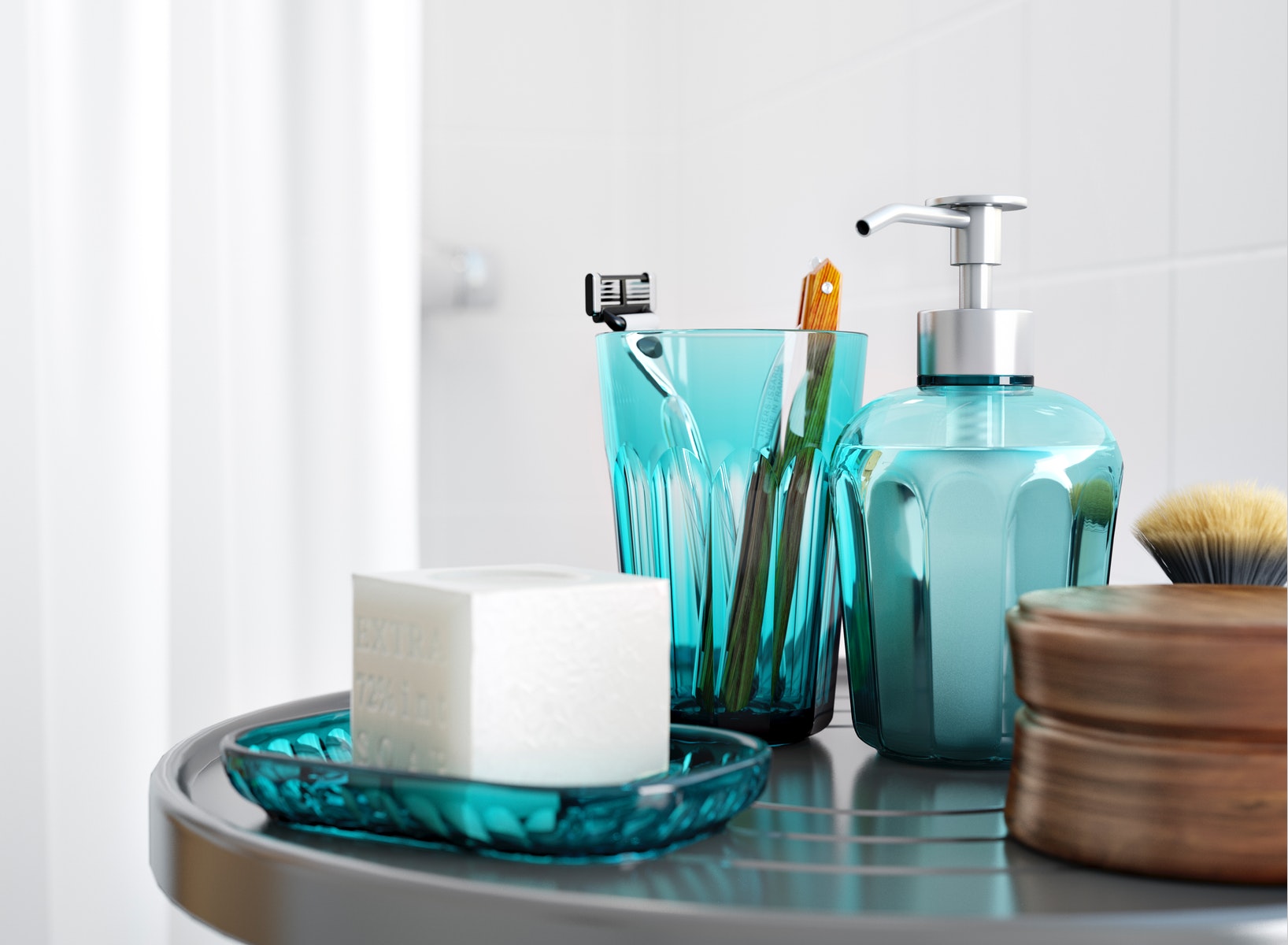 SVARTSJÖN - soap dispenser, turquoise | IKEA Hong Kong