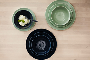 ikea black plates